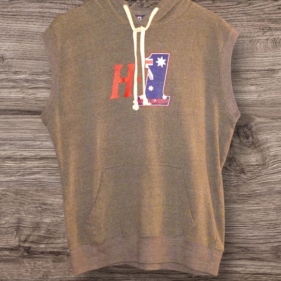 Harley Davidson Sleeveless Hoodie - Picture 4 of 5